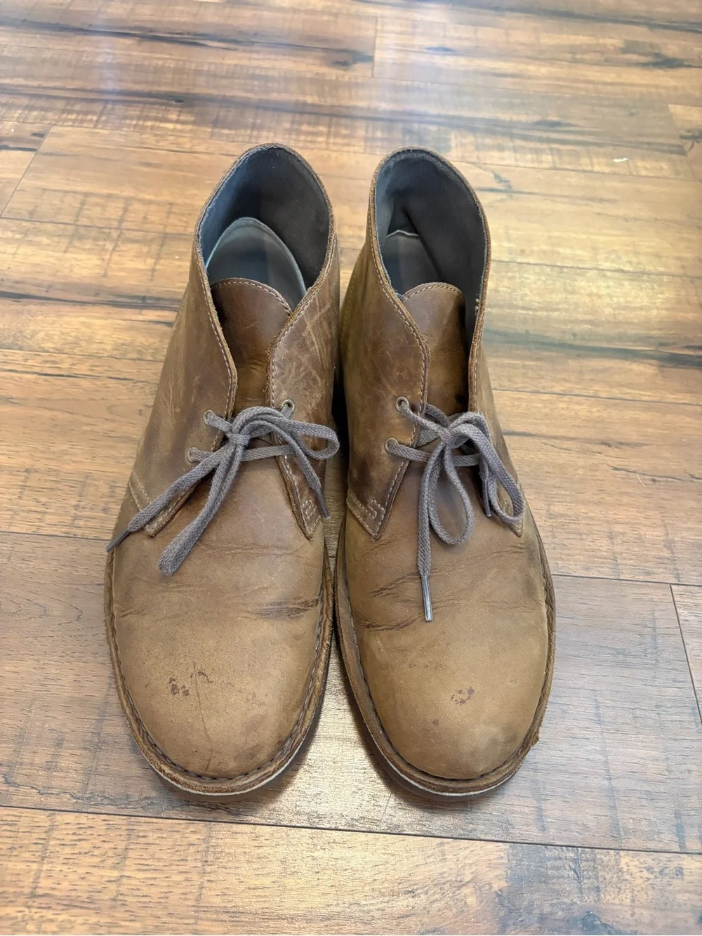 Clarks Bushacre 2 Men's Size 11.5 Shoes Brown  Lace Up Comfort Chukka Boots